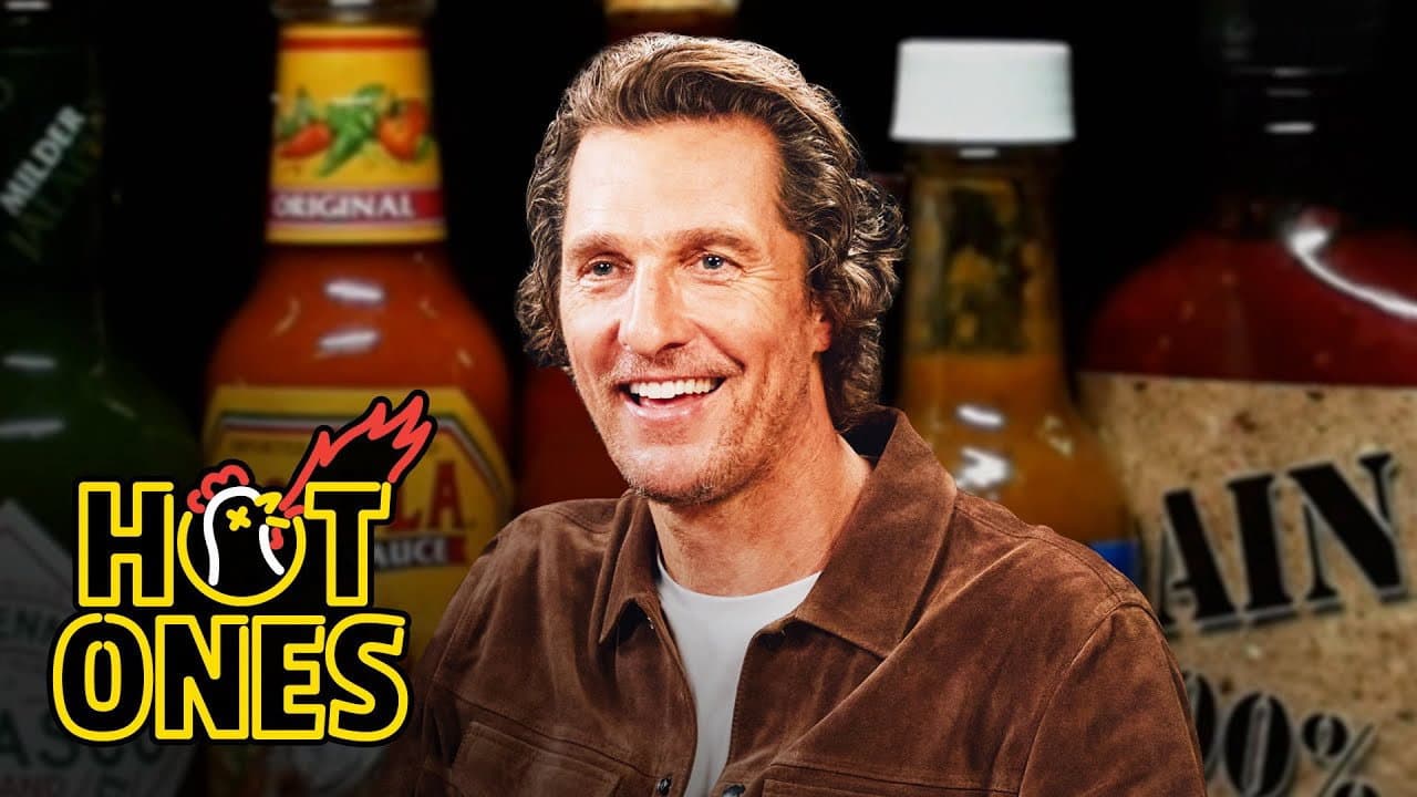 Still from Matthew McConaughey Is Alright, Alright, Alright While Eating Spicy Wings