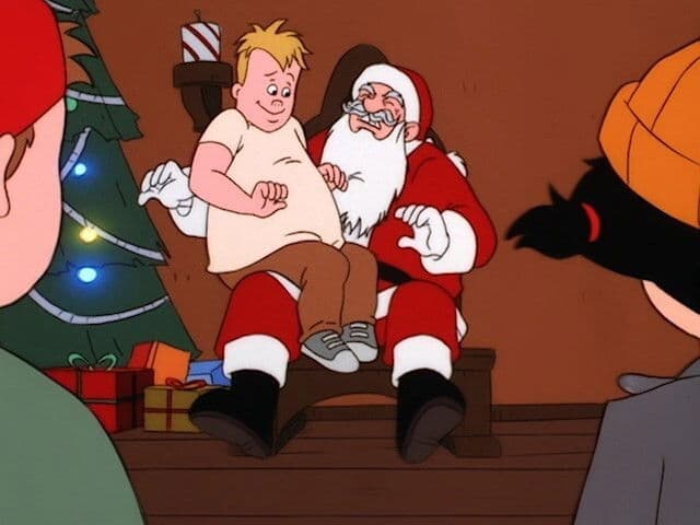 Still from Yes, Mikey, Santa Does Shave
