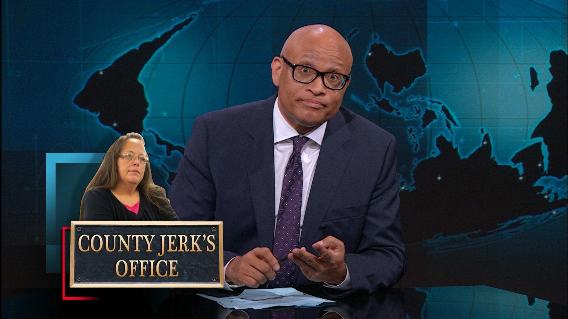 Still from Hillary Clinton's Emails & Kim Davis