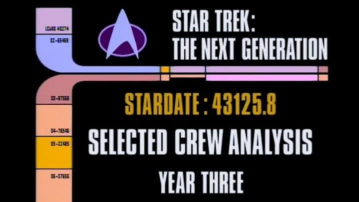 Still from Archival Mission Log: Year Three - Selected Crew Analysis