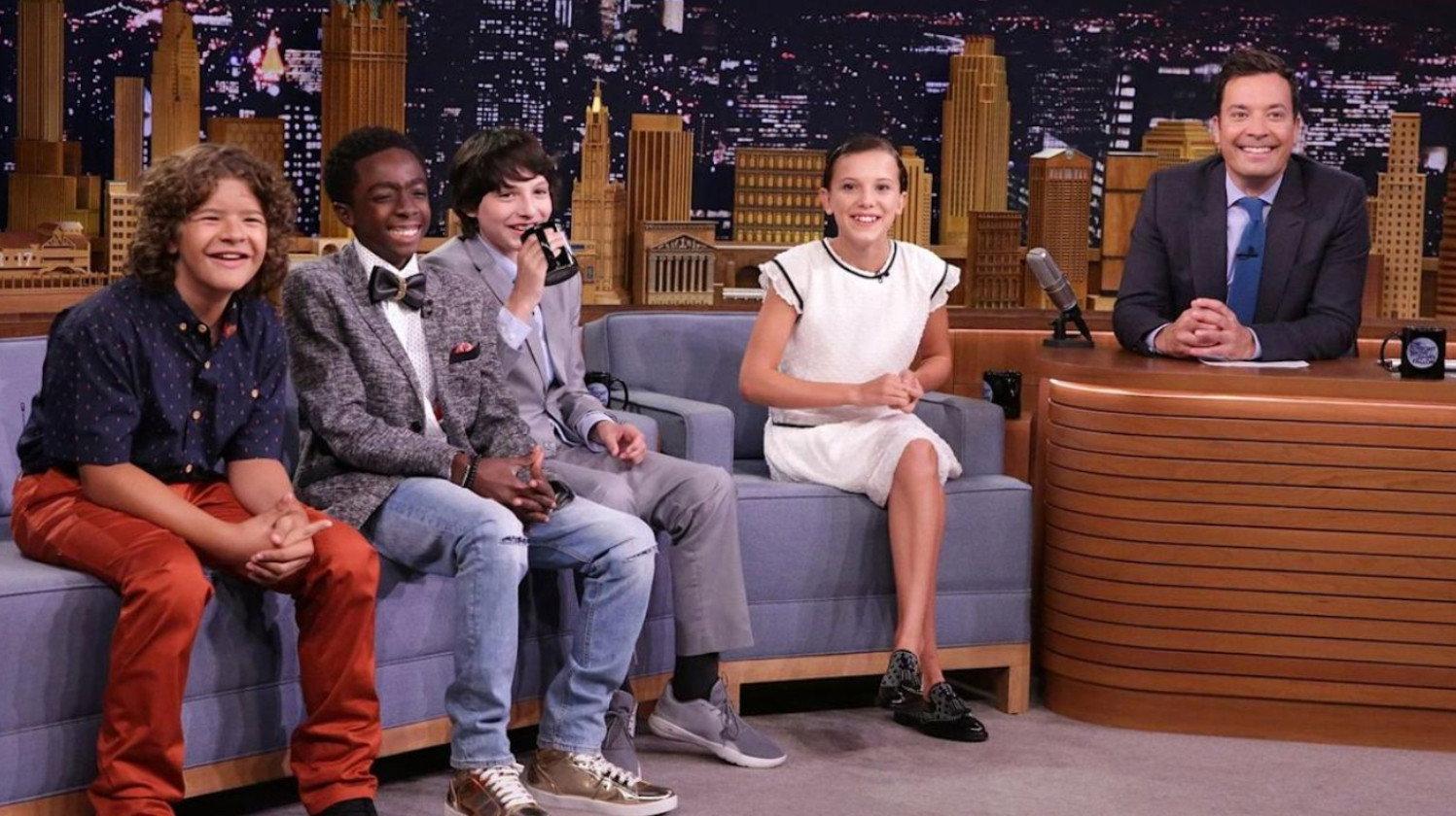Still from David Spade/The Kids from Stranger Things/Tove Lo