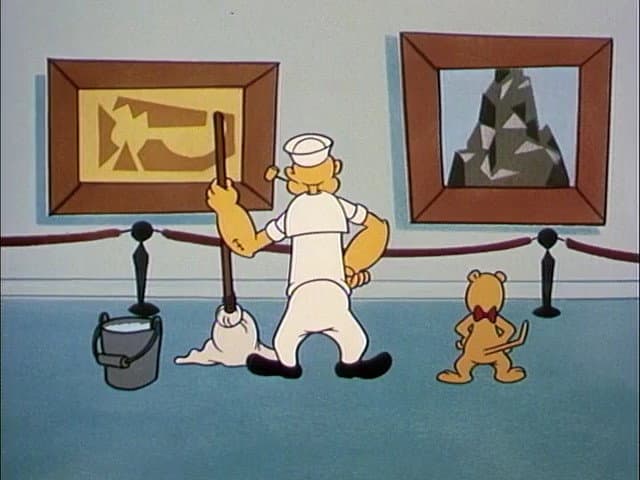 Still from Popeye's Museum Piece