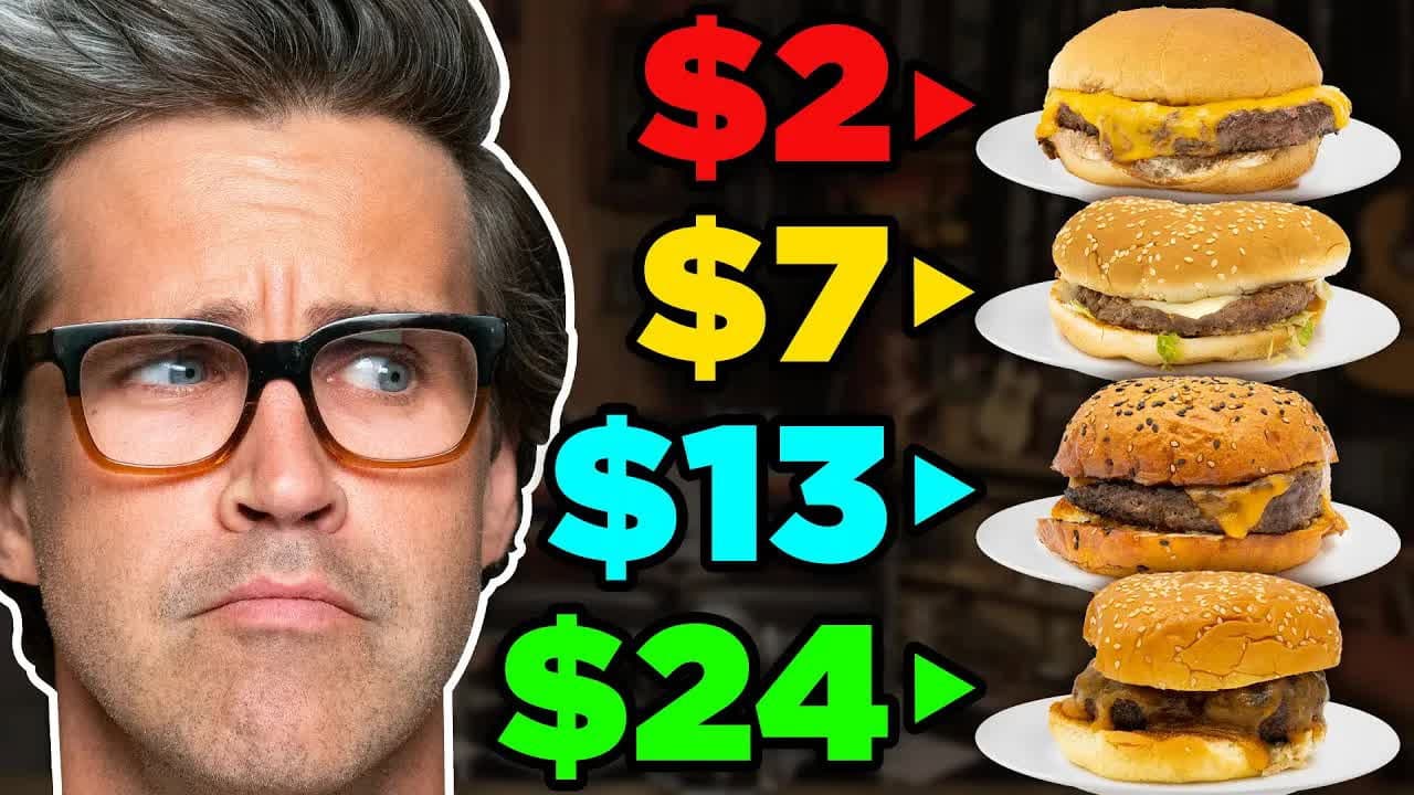 Still from Frozen vs. Fast vs. Fancy Food Taste Test