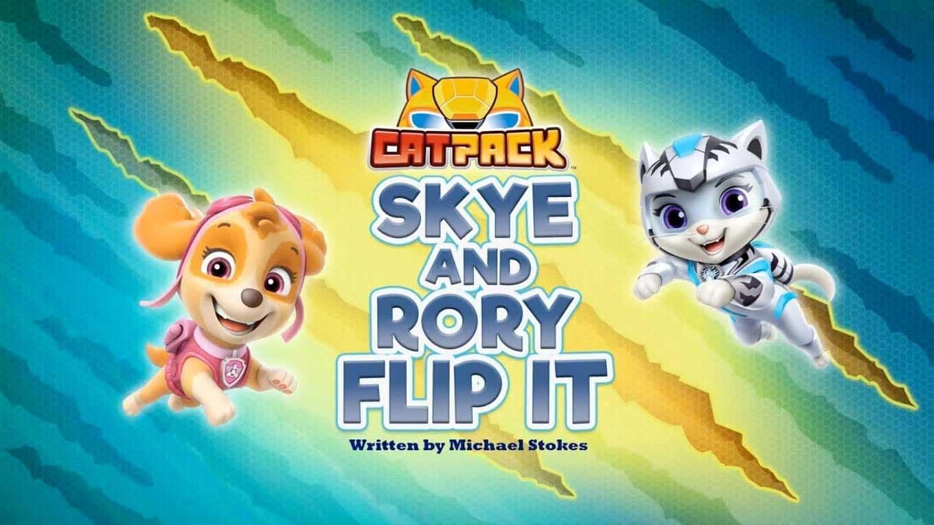 Still from Cat Pack - Skye and Rory Flip It