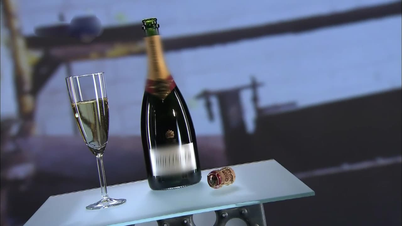 Still from Champagne, ATMs, Marine Turbochargers