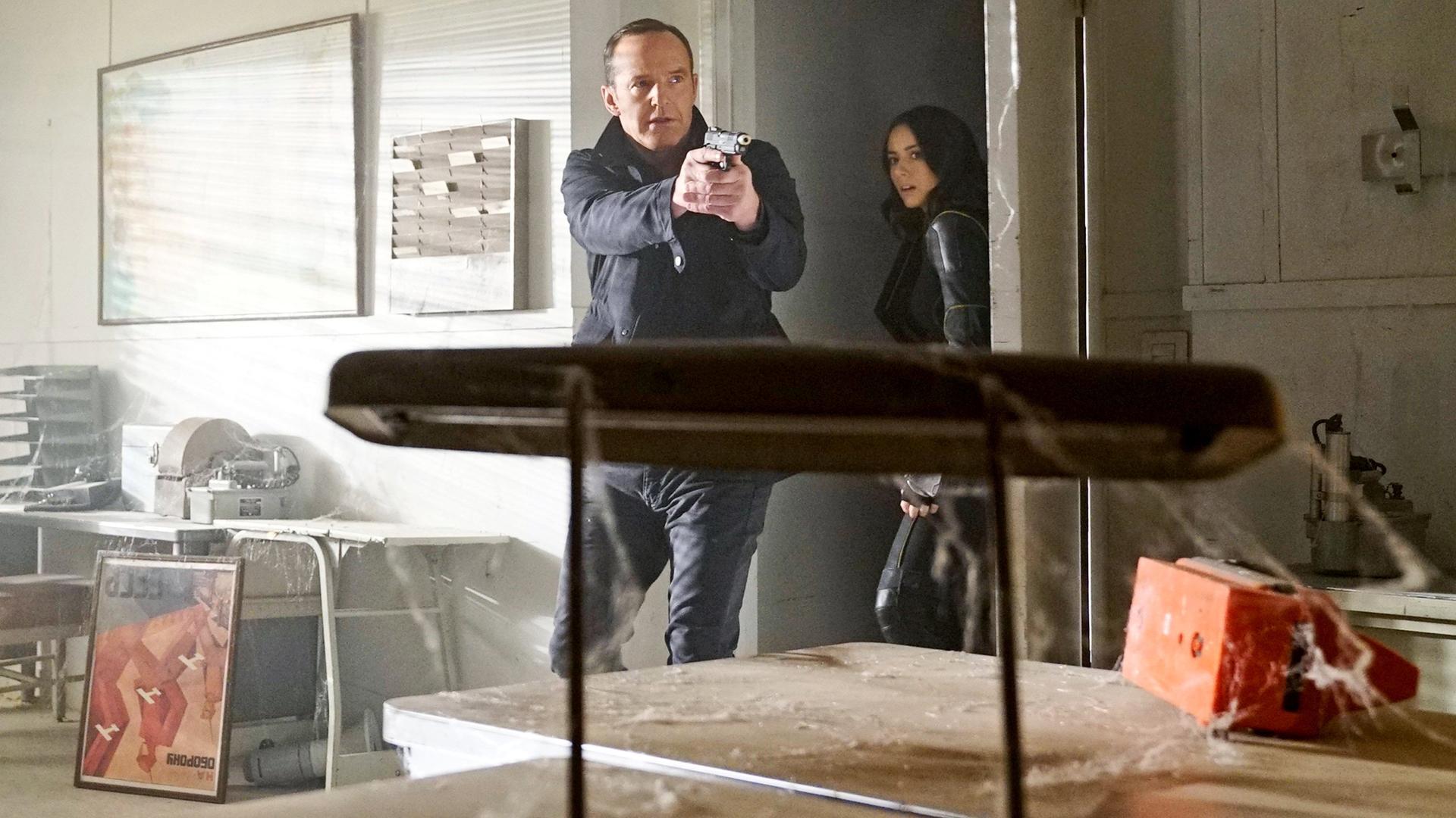 Still from The Man Behind the Shield