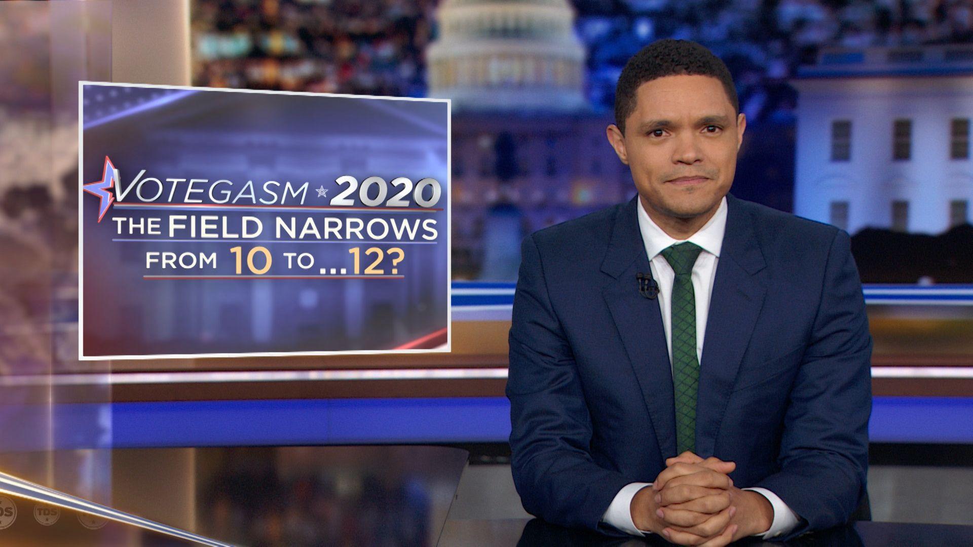 Still from October Democratic Debate Special