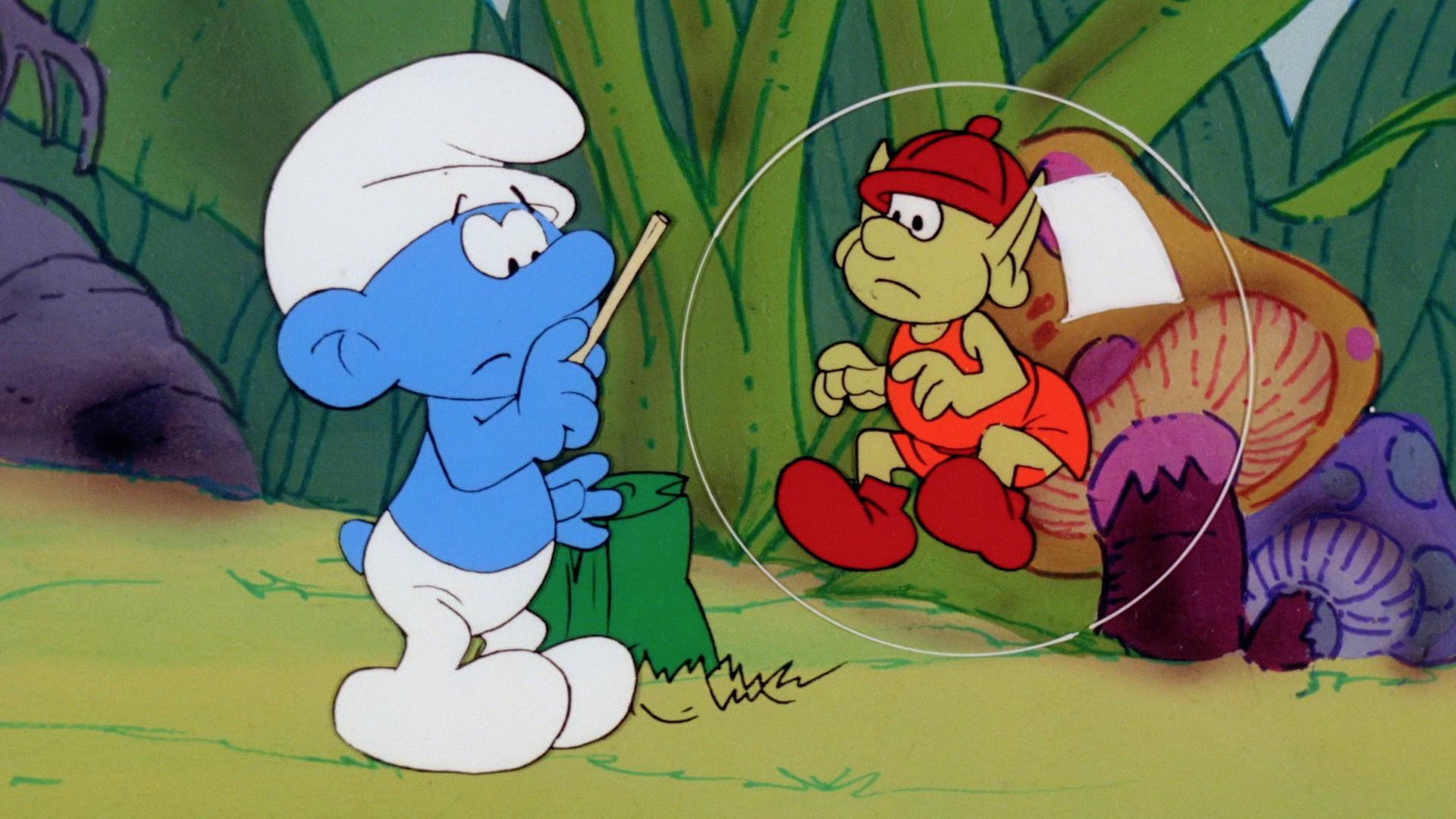 Still from Bubble, Bubble, Smurfs In Trouble