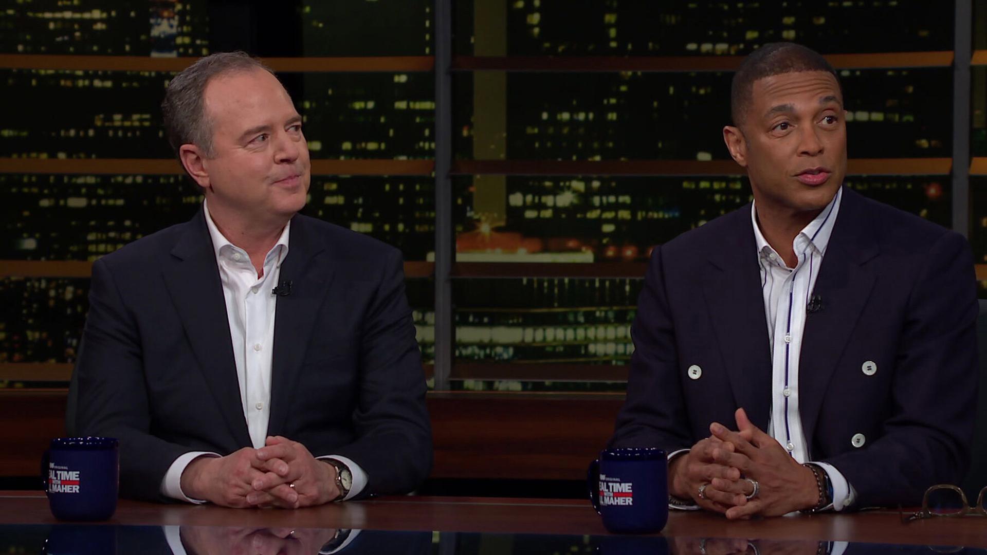 Still from March 6, 2026: Annabelle Gurwitch, Sen. Adam Schiff, Don Lemon