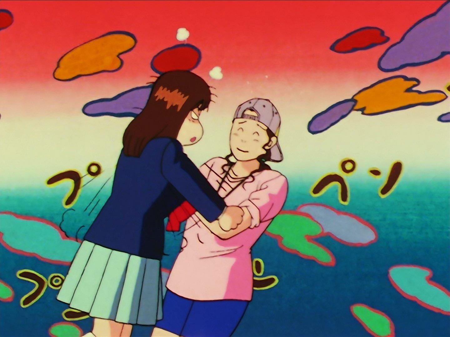 Still from Rukawa vs. Akagi. The Real Showdown!