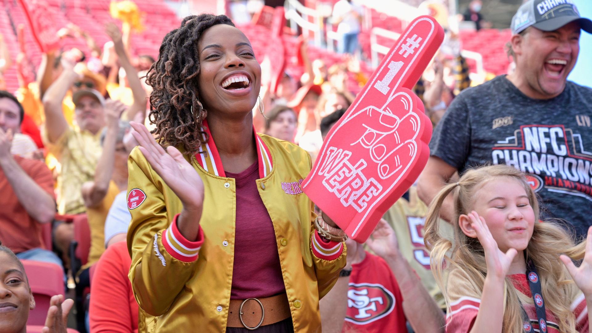 Still from 49ers Foam Fingers, $7