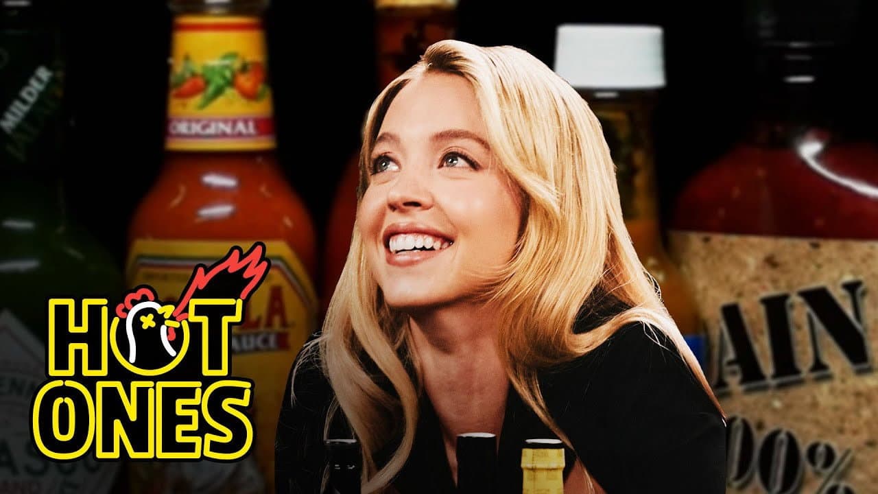 Still from Sydney Sweeney Endures a Nightmare While Eating Spicy Wings
