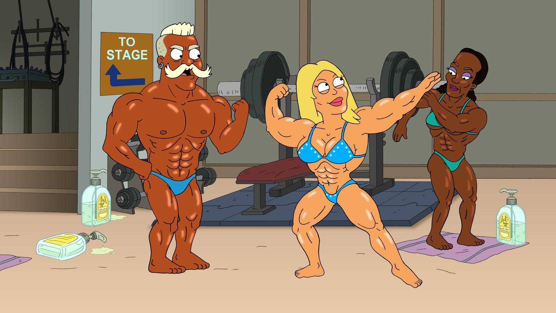 Still from One-Woman Swole