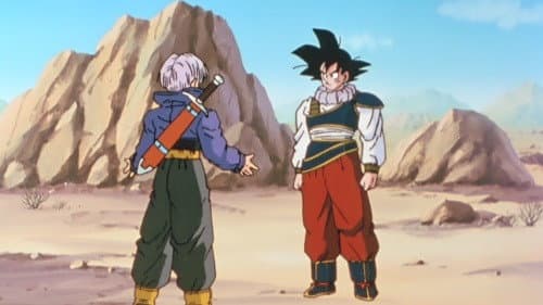 Still from Welcome Back, Goku! Confessions of the Mysterious Youth, Trunks!