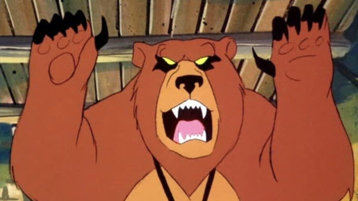 Still from The Hairy Scare of the Devil Bear