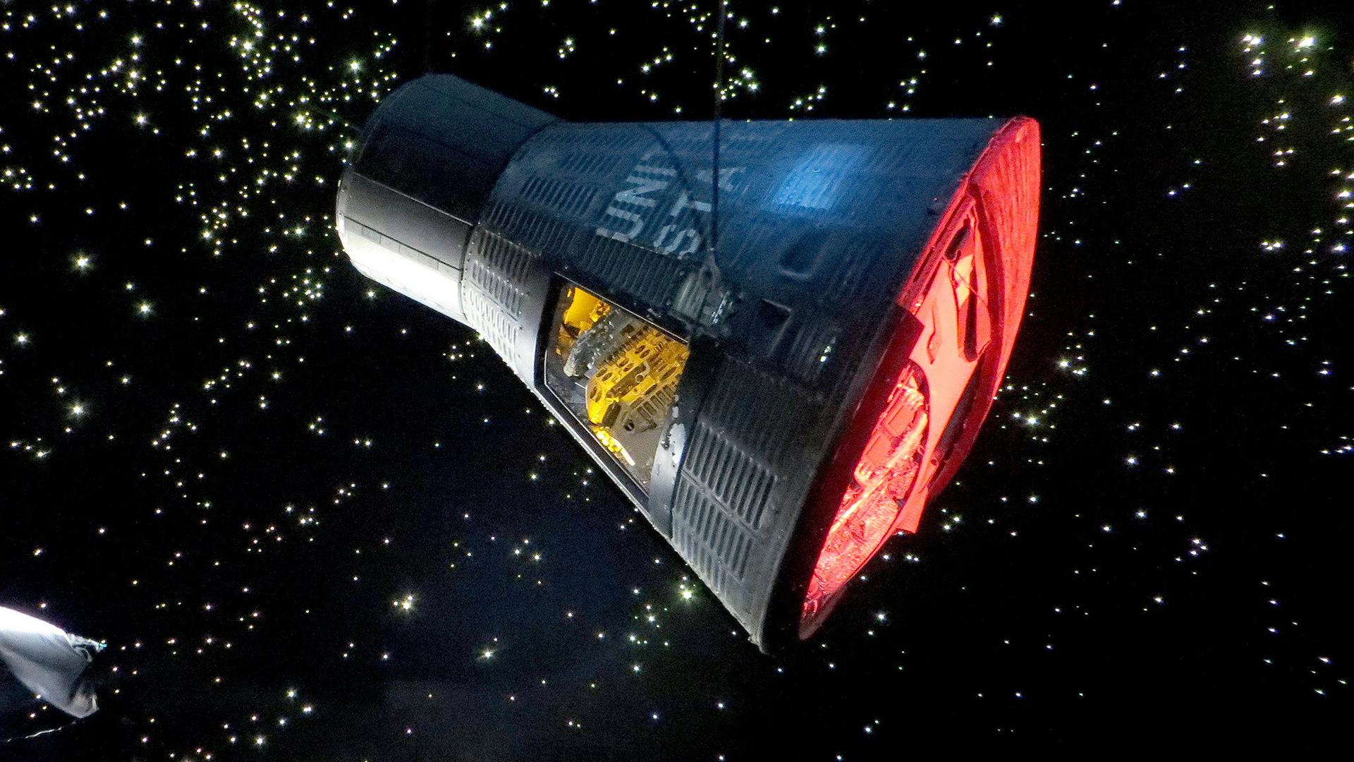 Still from Stolen Strad, Fall From Space, Czech Dream
