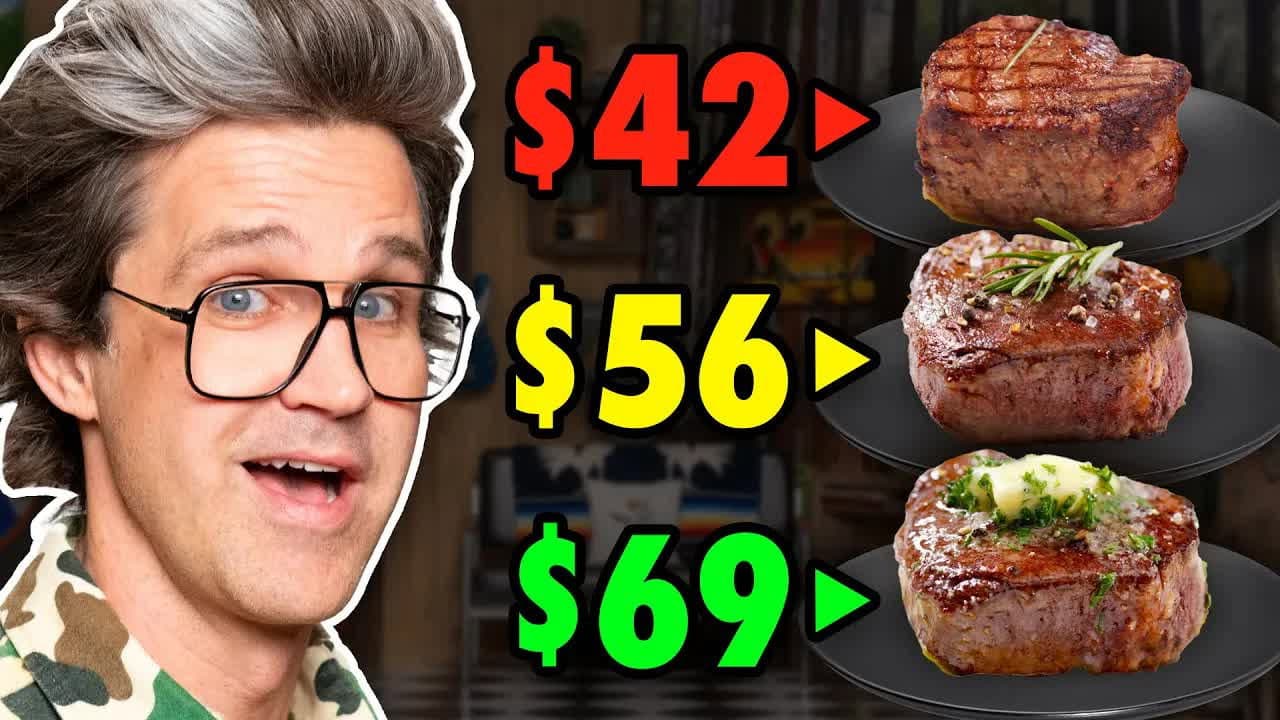 Still from Frozen vs. Fast vs. Fancy Food Taste Test