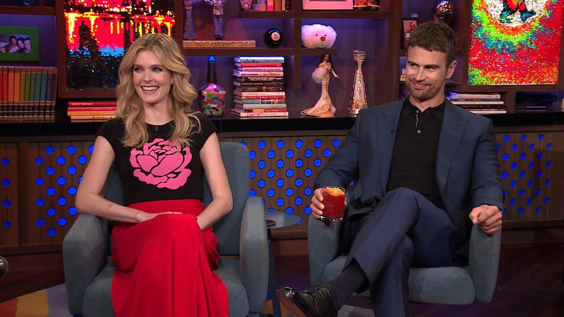Still from Meghann Fahy and Theo James