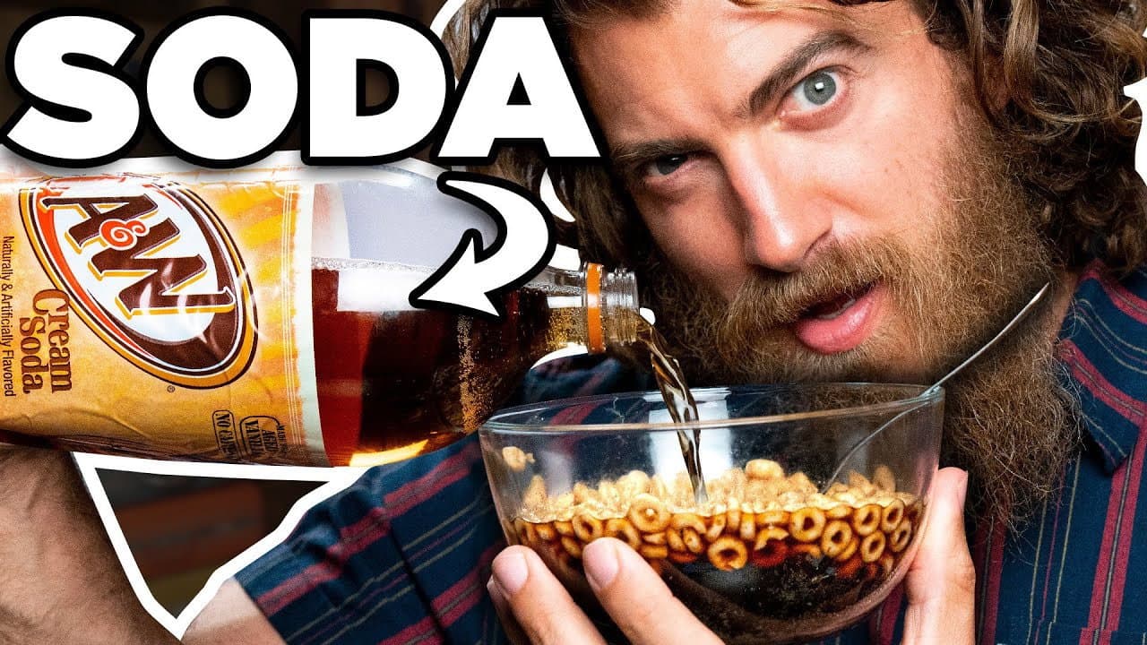 Still from Trying Cereal With Different Liquids (Taste Test)