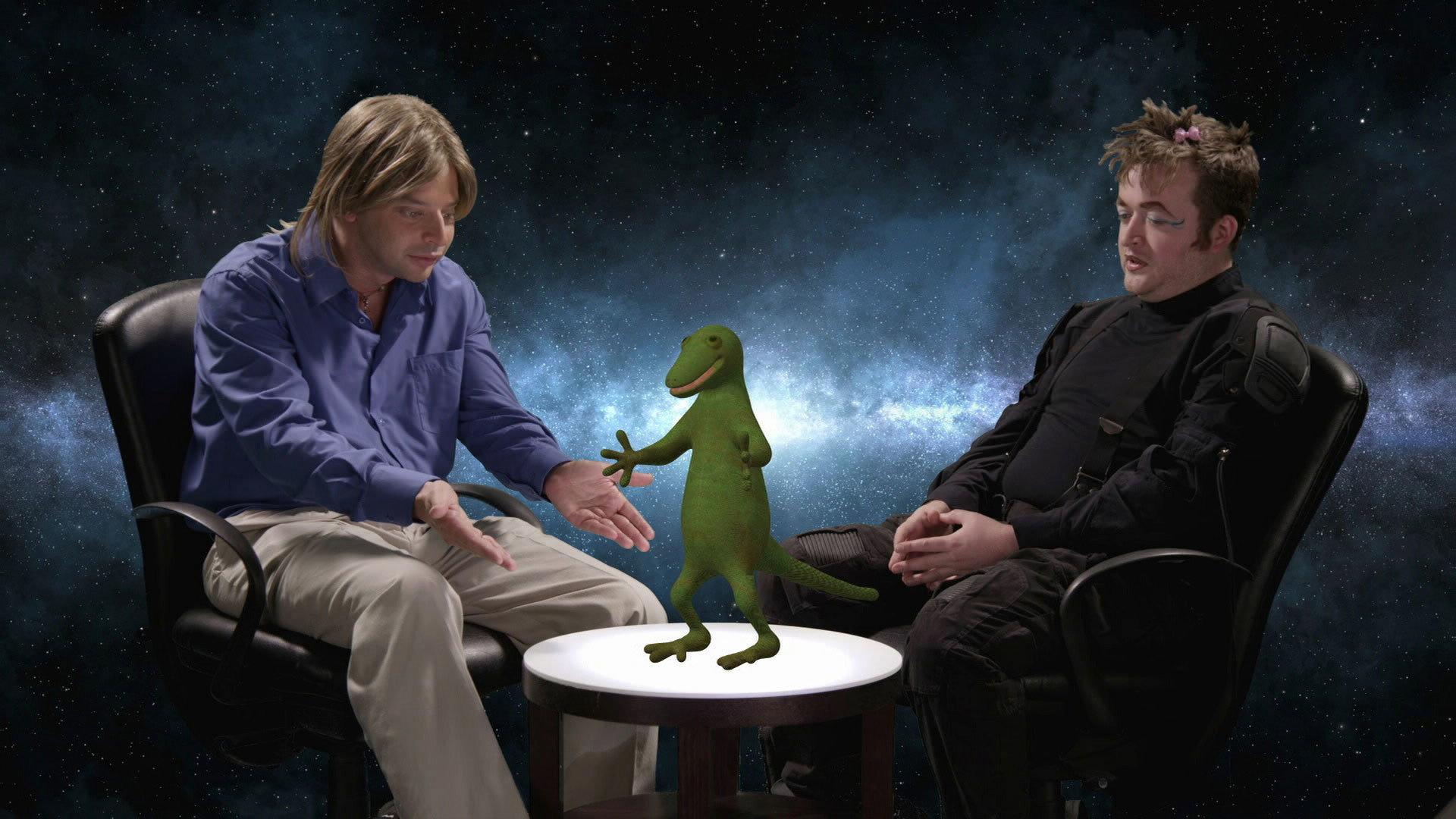 Still from Lizards vs. Penguins