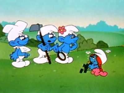 Still from Smurfette's Gift