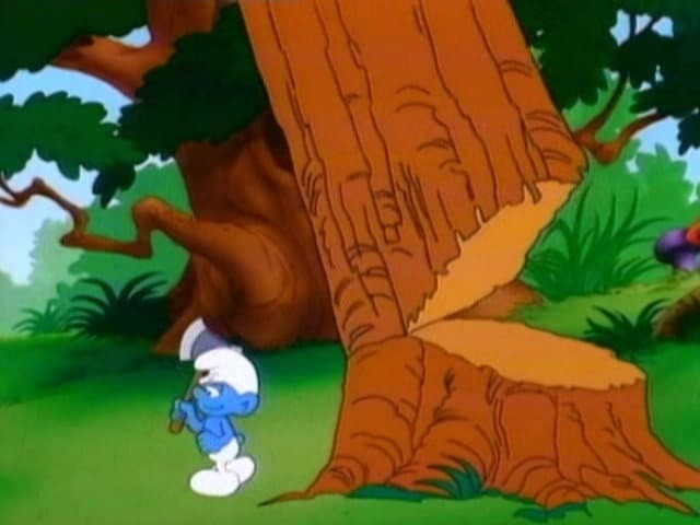 Still from Timber Smurf
