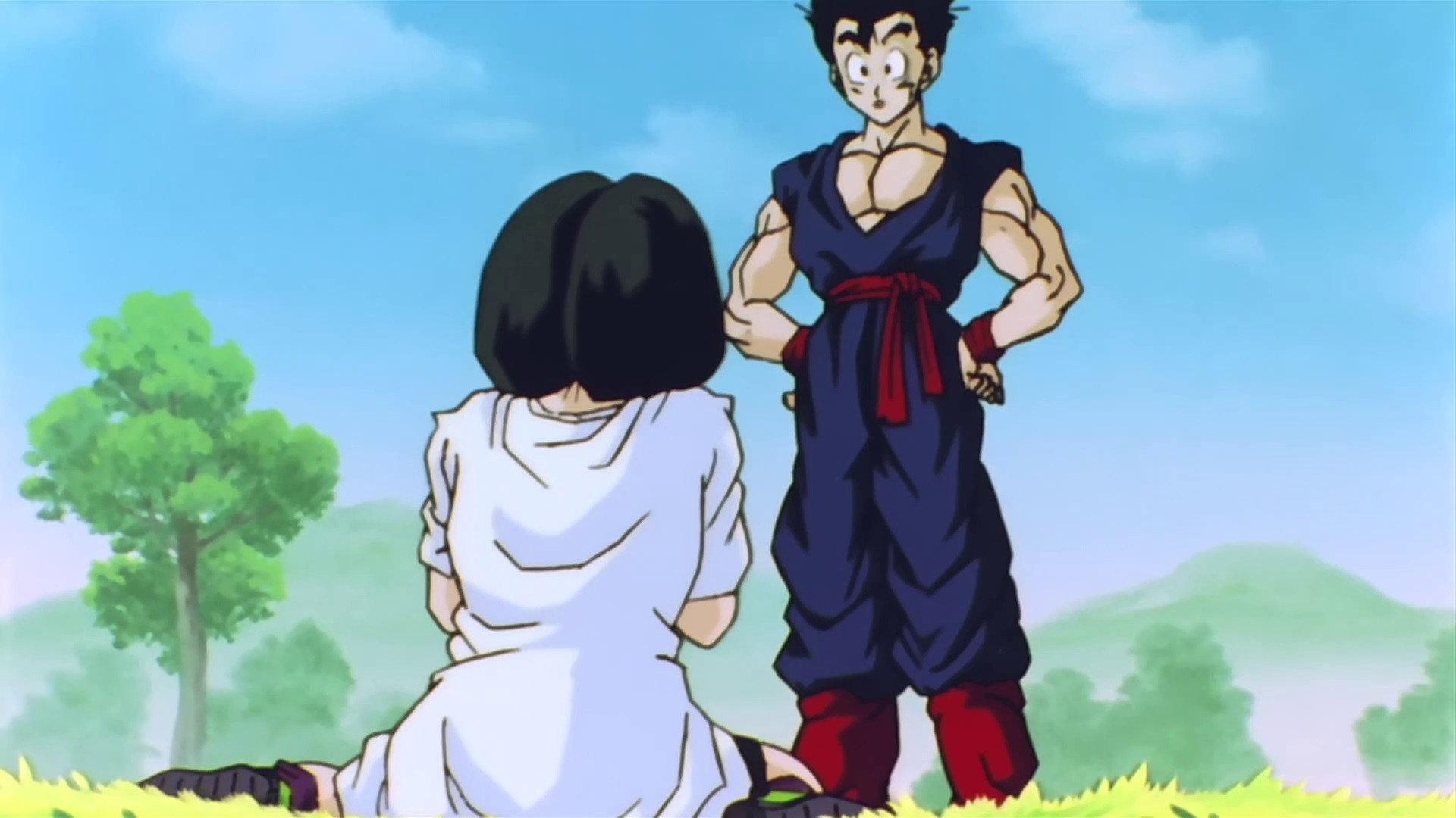 Still from Gohan the Teacher! Videl's Flying Technique Tutorial