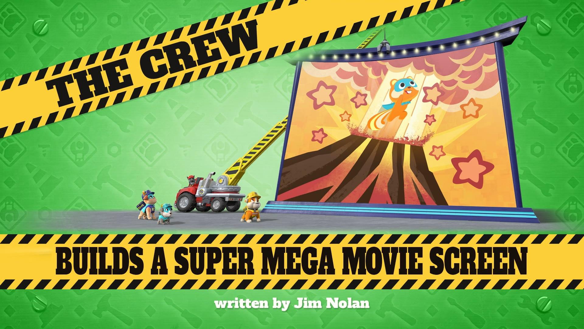 Still from The Crew Builds a Super Mega Movie Screen