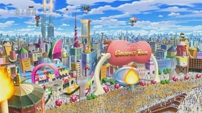 Still from A Restaurant of Amusement! The Gluttonous City Gourmet Town!