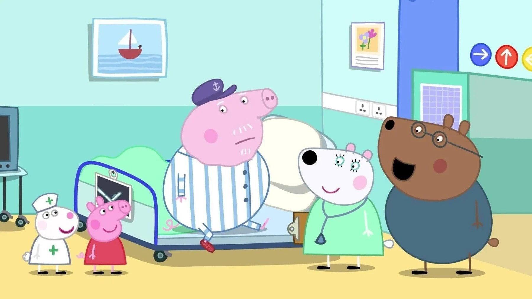 Still from Caring For Grandpa Pig