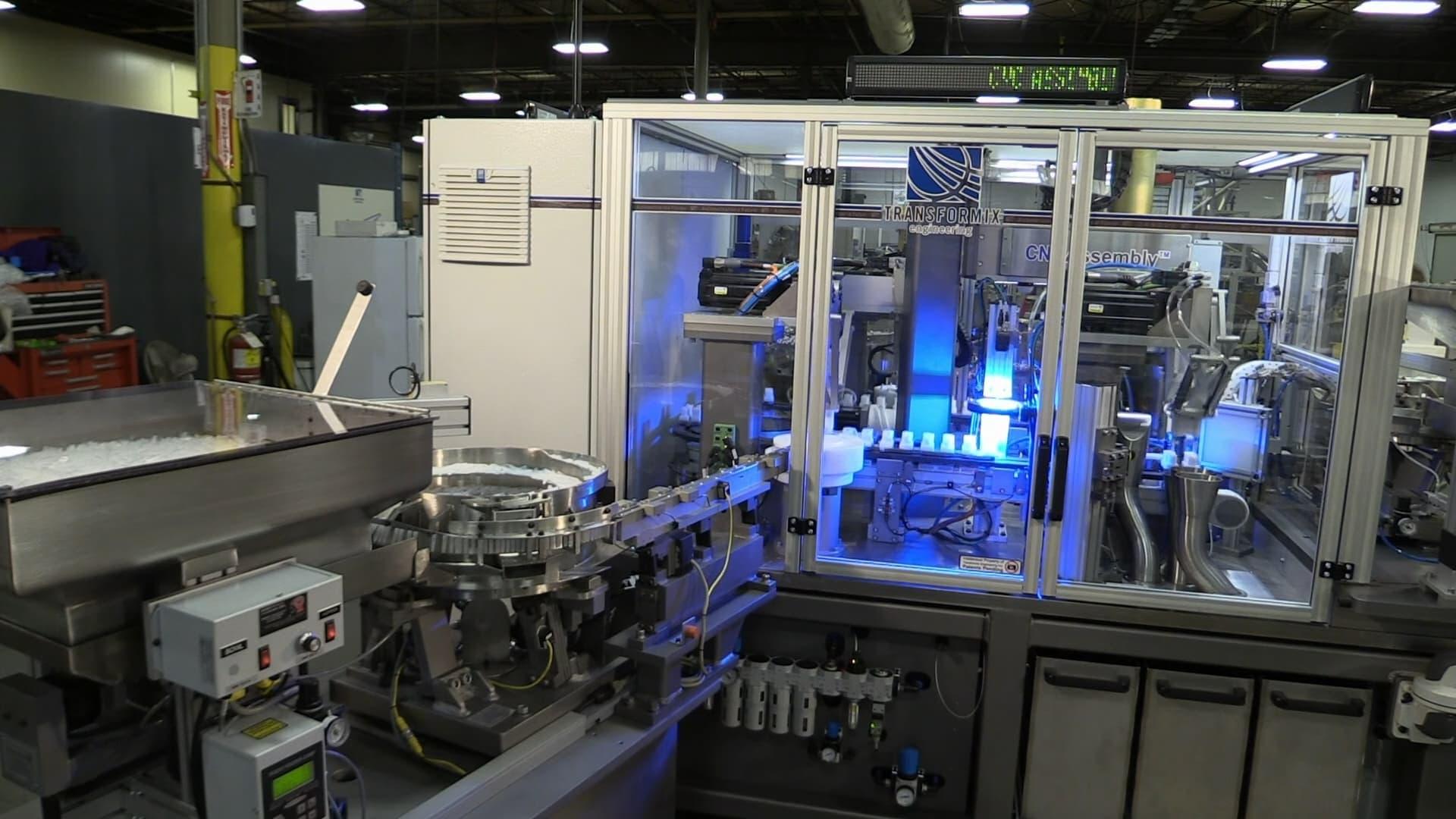 Still from CNC Assembly Machines, Lemon Tarts, Miniature War Figures