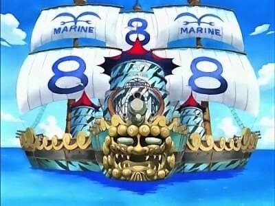Still from Luffy, Completely Surrounded! Commodore Nelson's Secret Strategy!