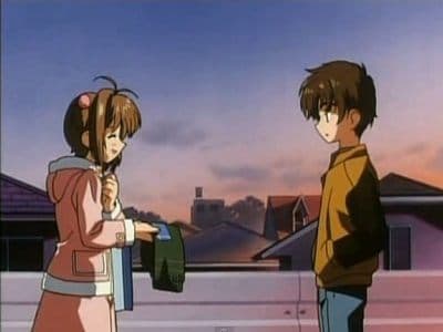 Still from Sakura and Shaoran and the Tsukimine Shrine