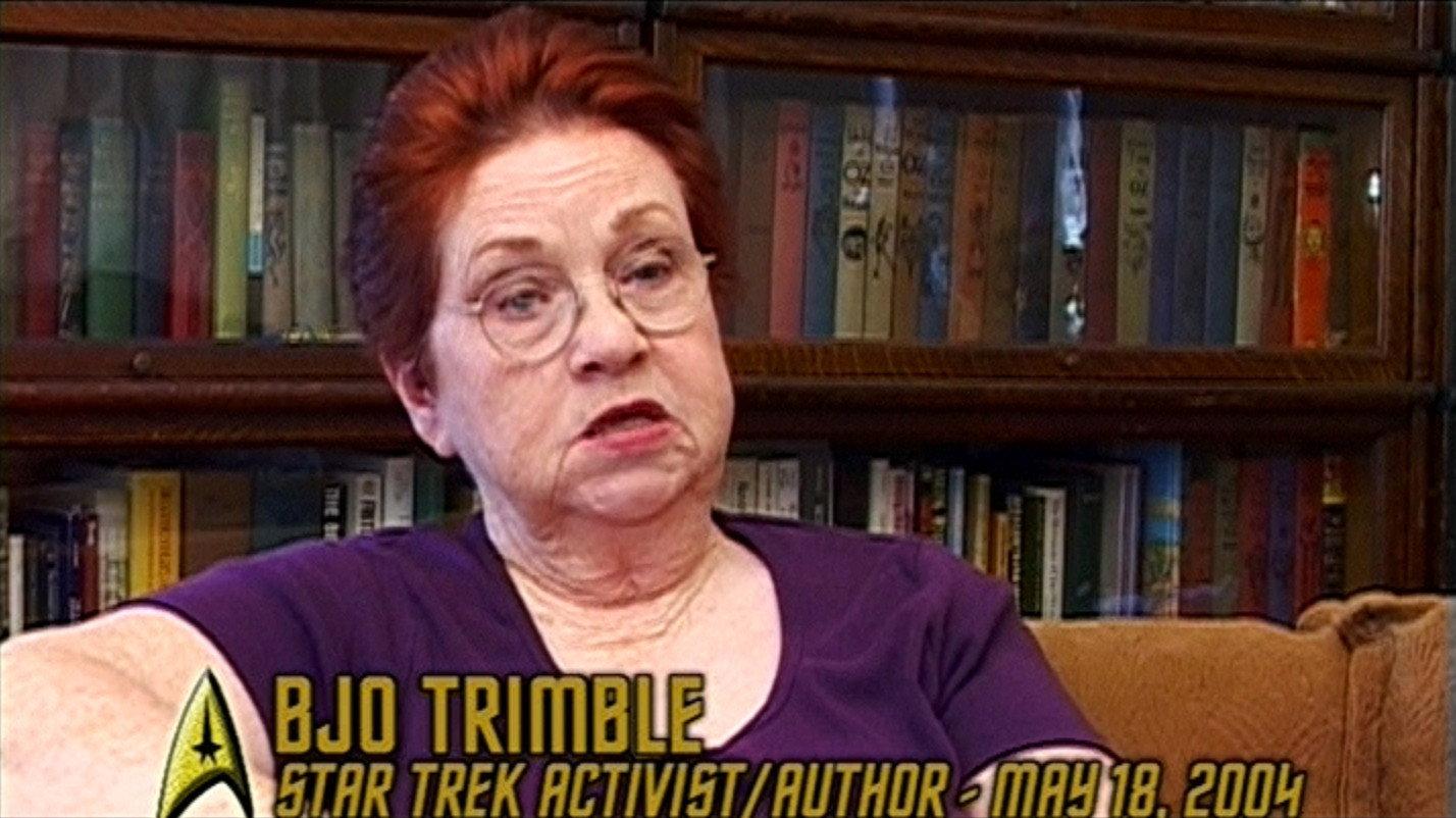 Still from Red Shirt Logs: Bjo Trimble Discusses "Let That Be Your Last Battlefield"