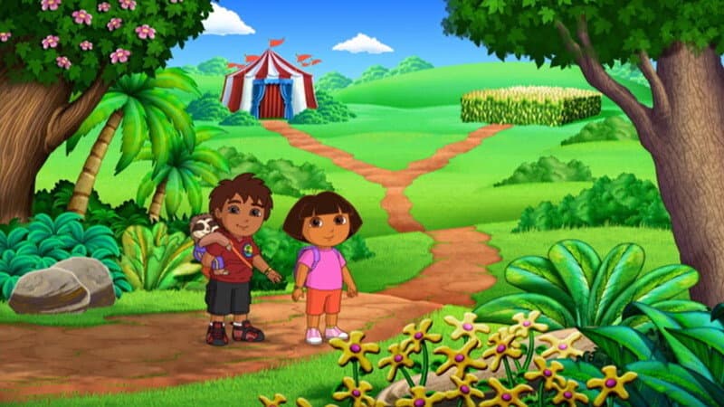 Still from Dora and Diego's Amazing Animal Circus