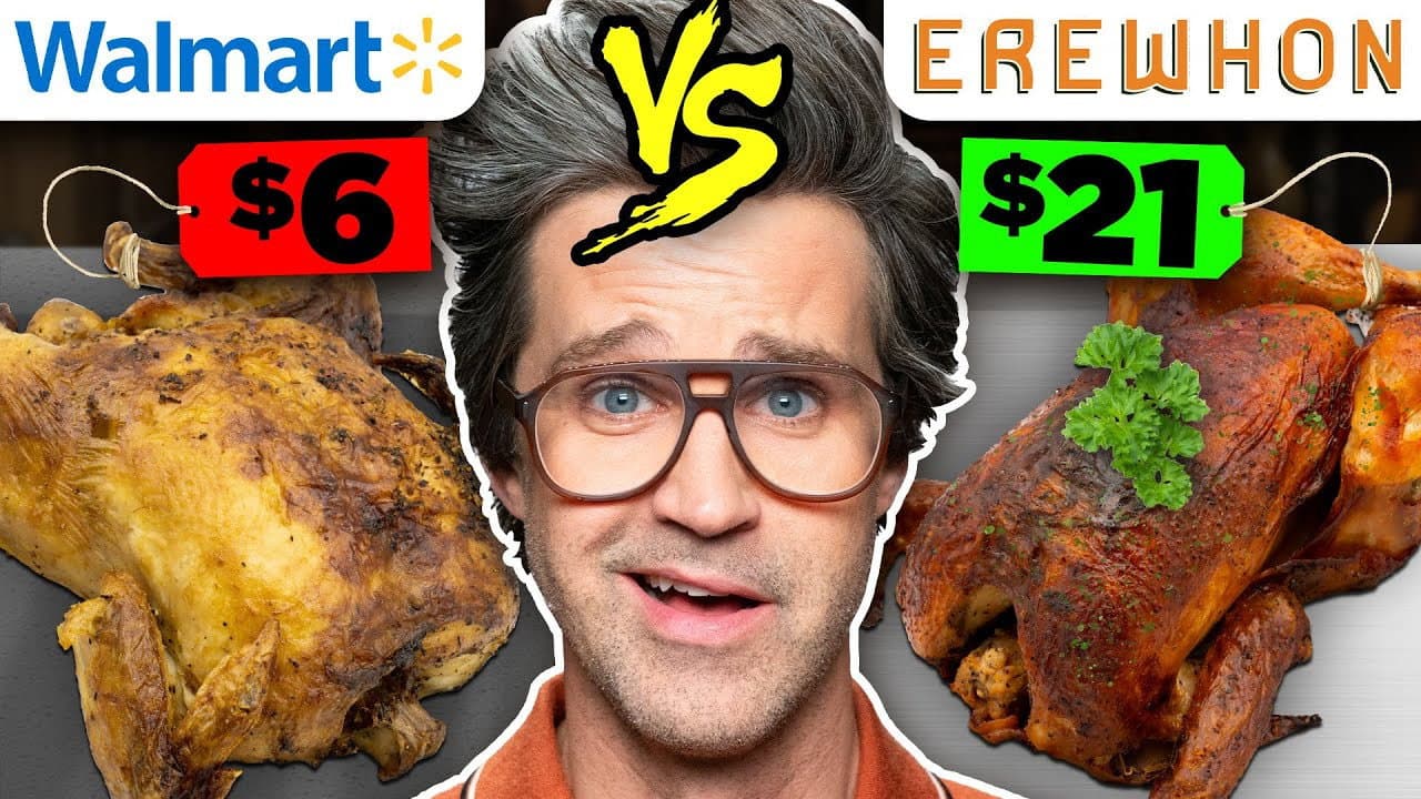 Still from Cheap vs. Expensive Grocery Store (Taste Test)