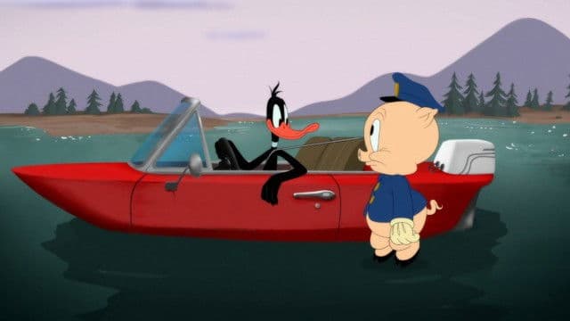 Still from Daffy Traffic Cop Stop: Boating License