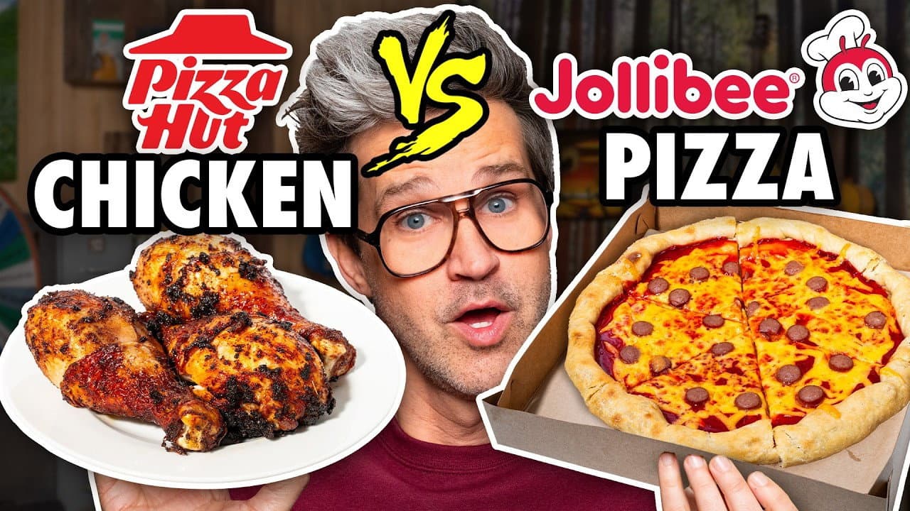 Still from Combining Fast Food Chicken And Pizza (Taste Test)