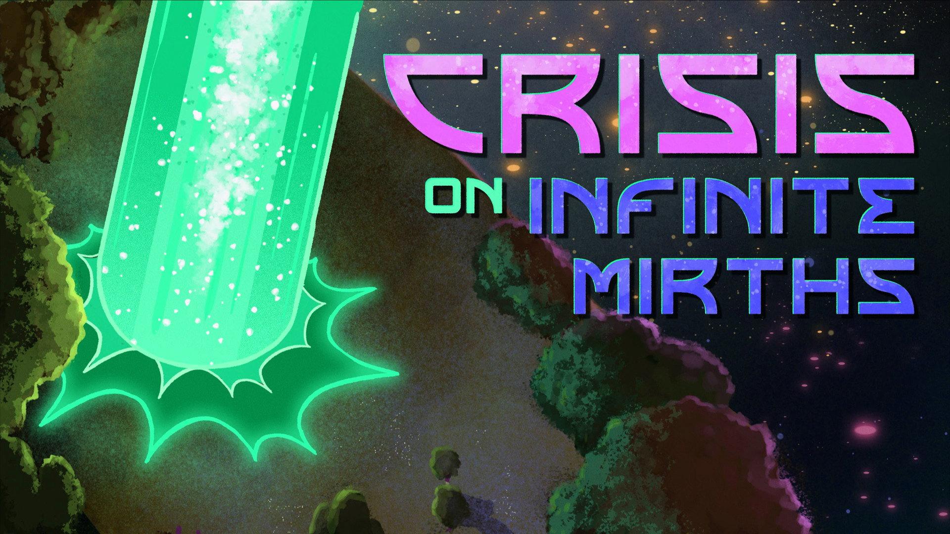 Still from Crisis on Infinite Mirths