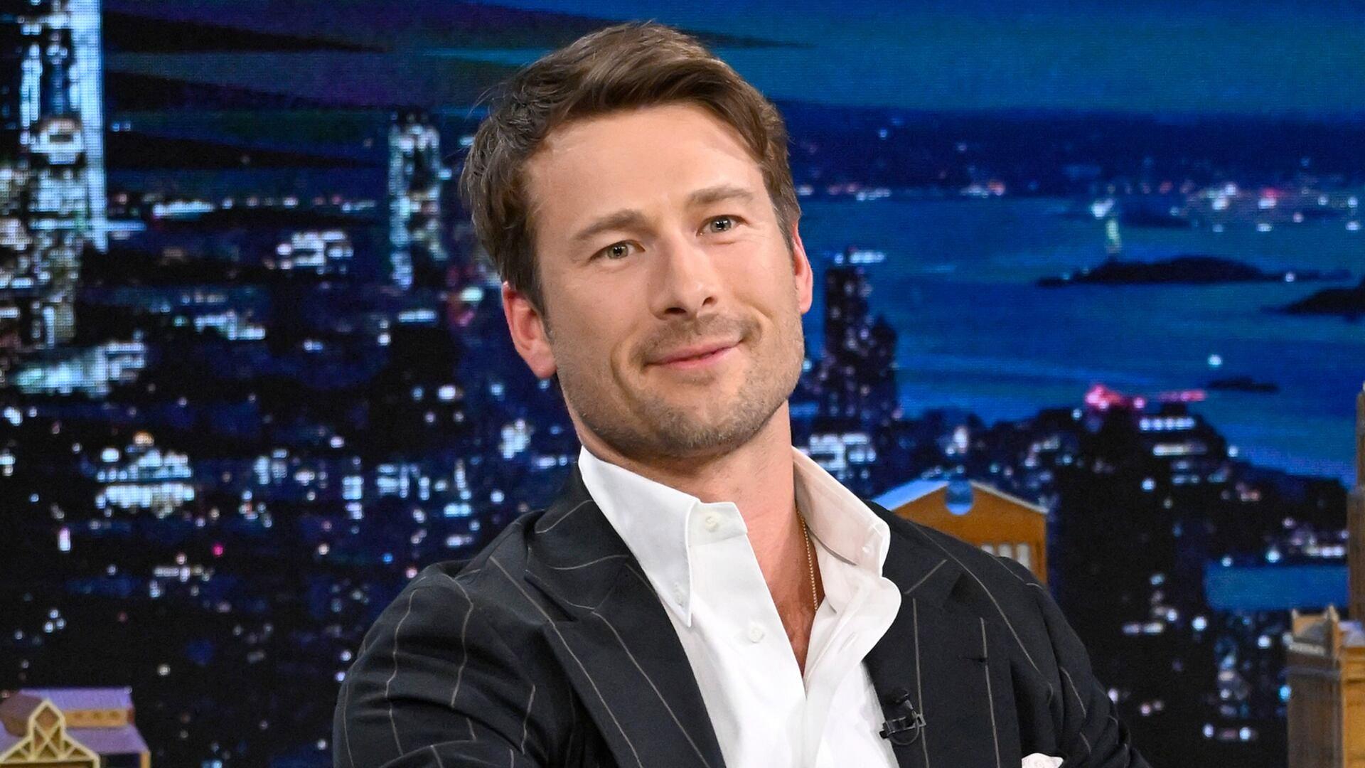 Still from Glen Powell, Christian Slater, Arlo Parks
