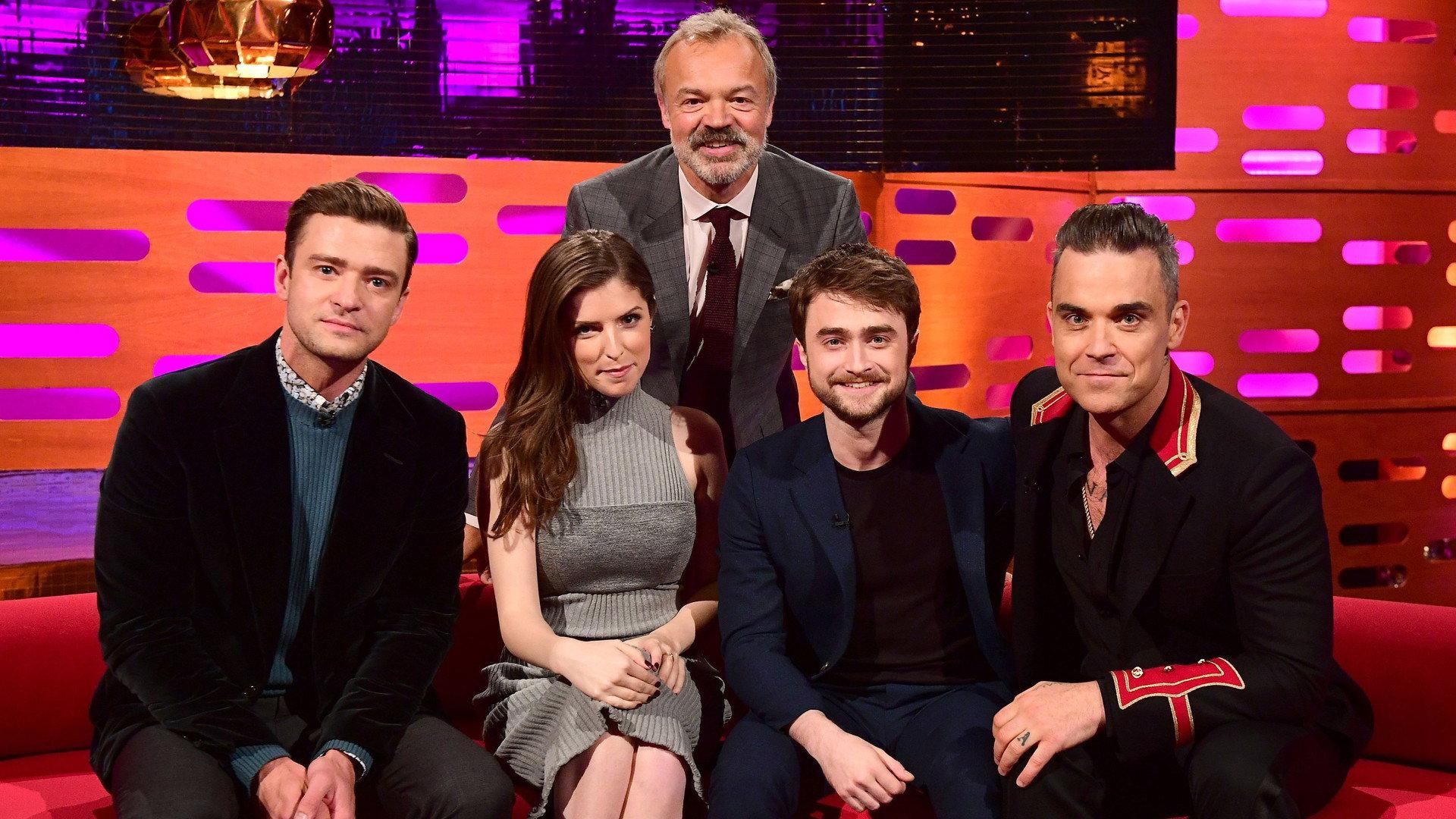 Still from Justin Timberlake, Anna Kendrick, Daniel Radcliffe, Robbie Williams