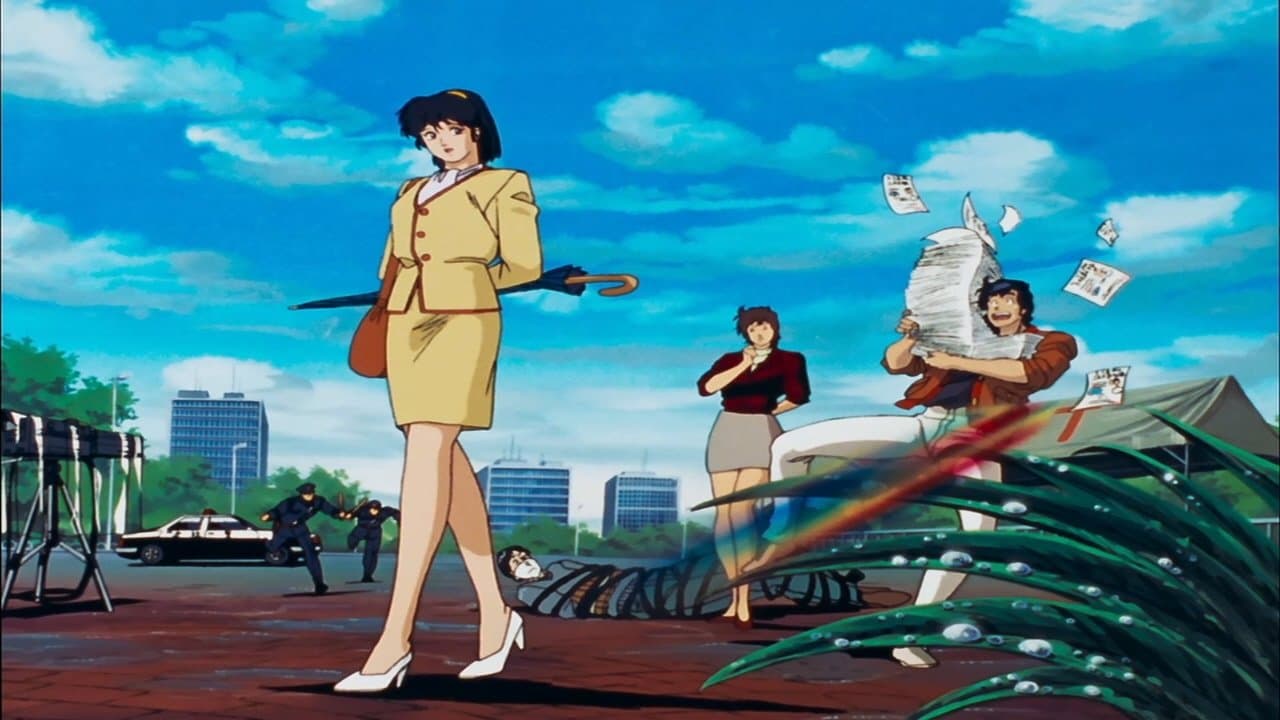 Still from Fine weather after the rain is love's forecast! A love umbrella for the beautiful newscaster