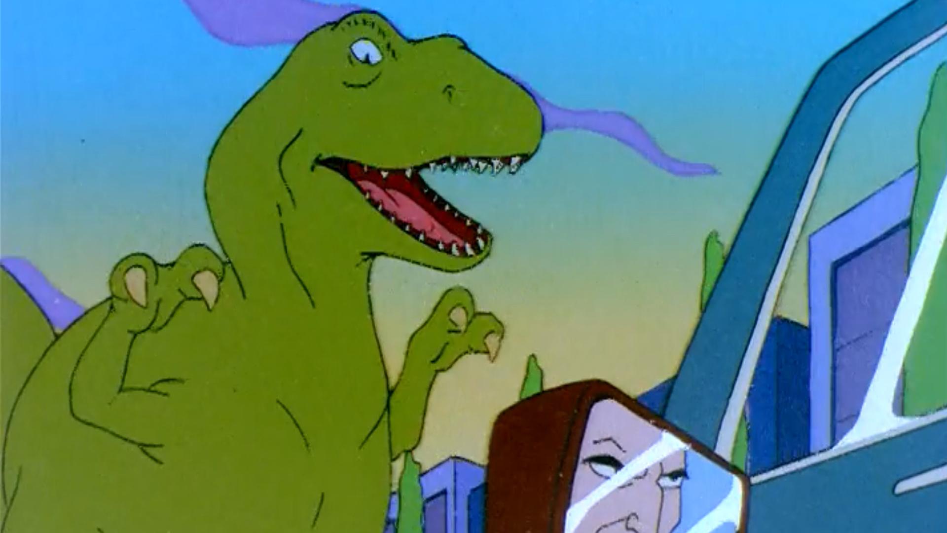 Still from Jurassic Mask