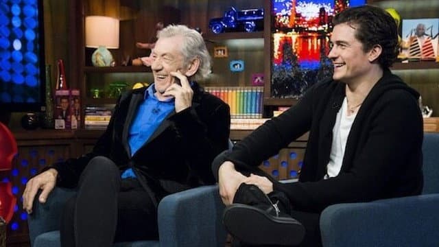 Still from Orlando Bloom & Ian McKellen