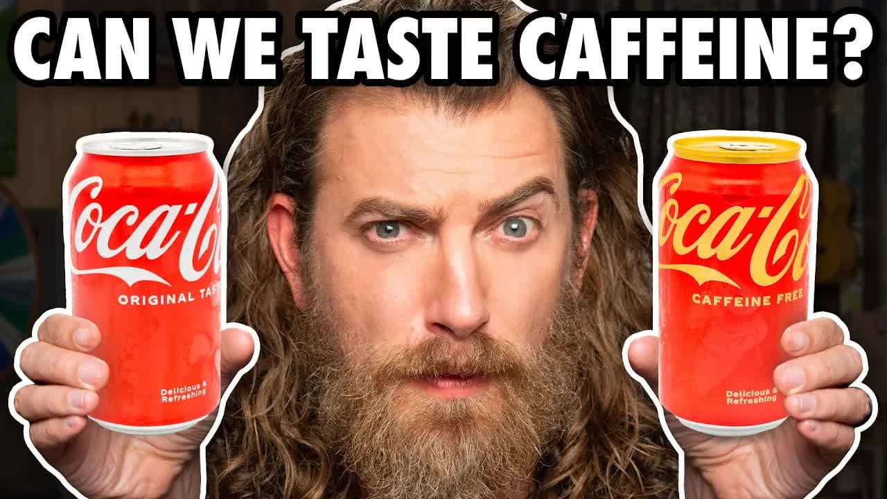 Still from Caffeinated Vs. Caffeine Free Drink Taste Test