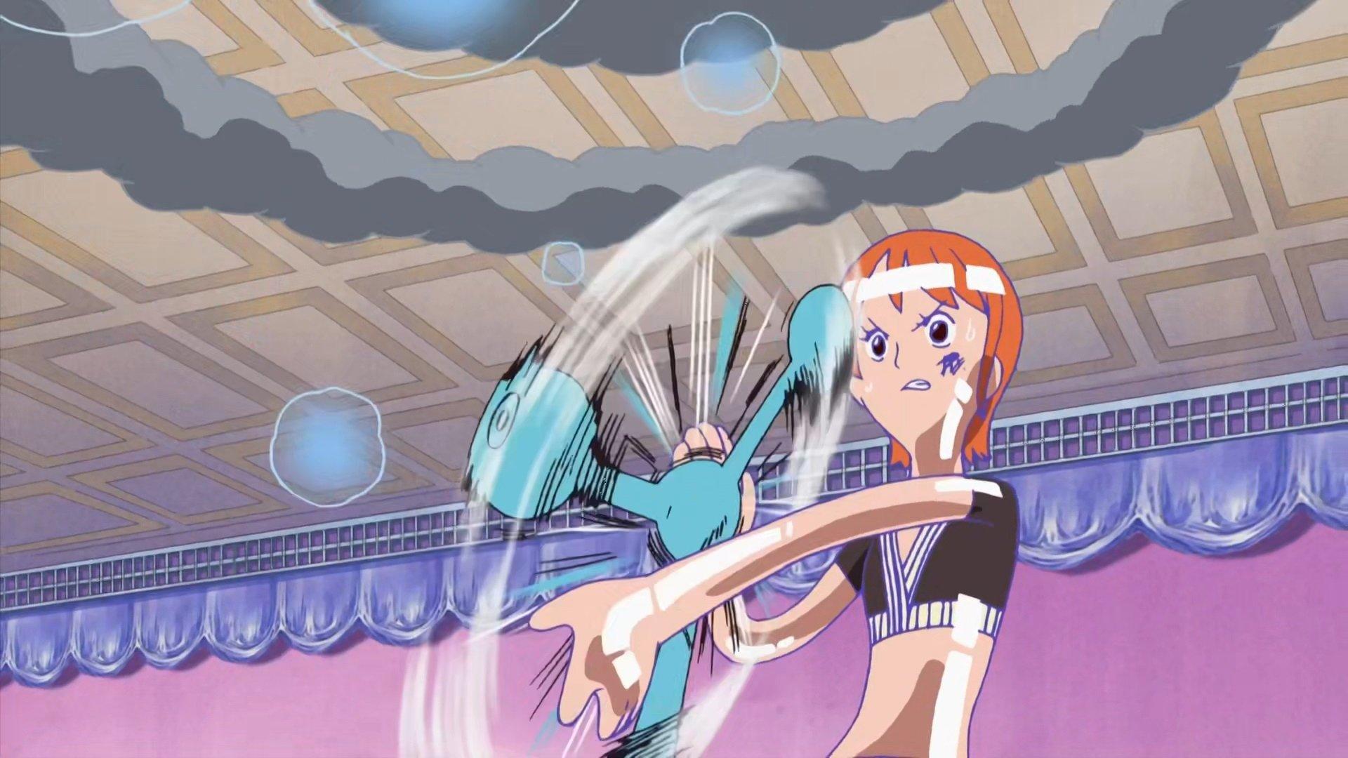 Still from Nami's Decision! Fire at the Out-Of-Control Chopper!