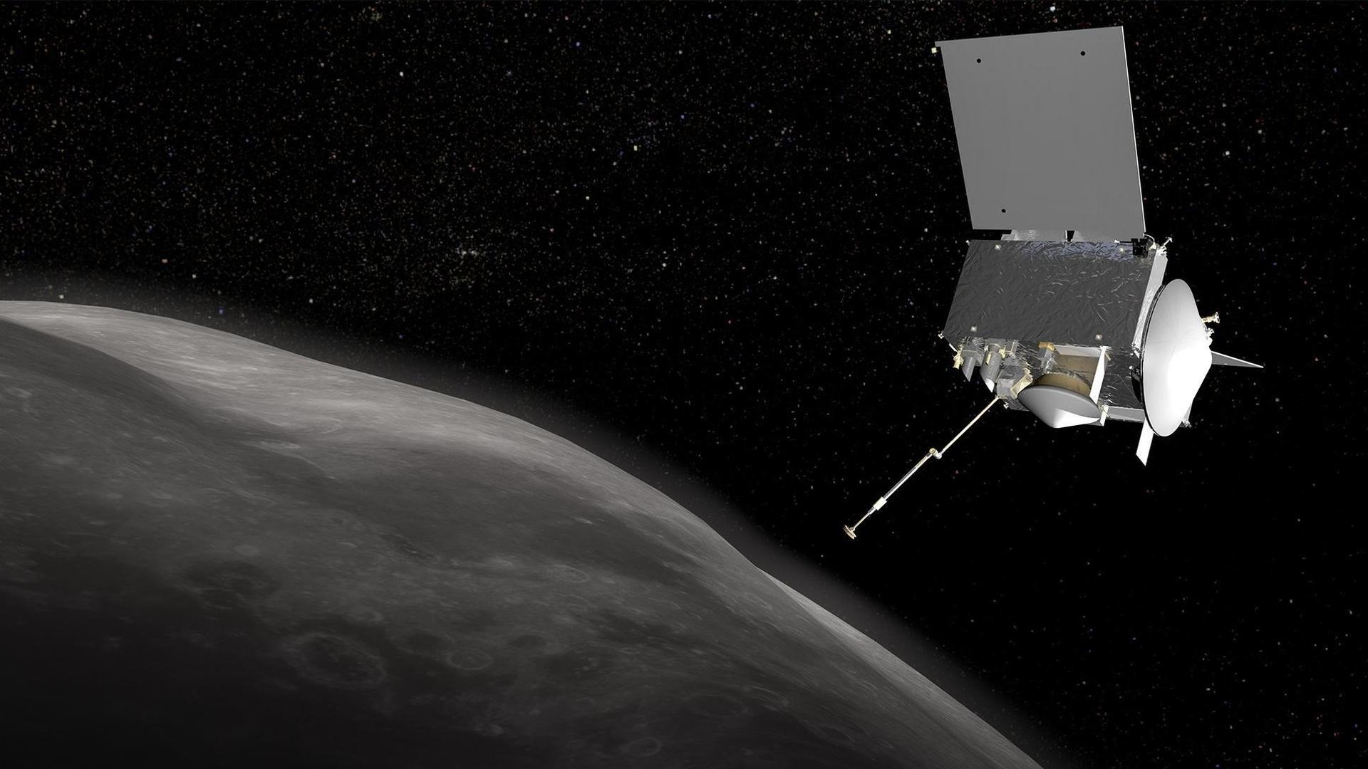Still from Touching the Asteroid