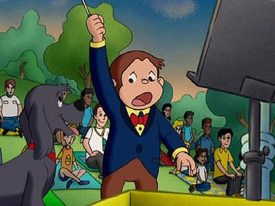 Still from Curious George Beats the Band
