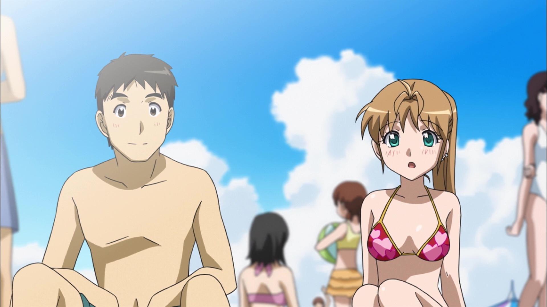 Still from Oh, yeah! Let's go to a pool! / Here comes the rival!