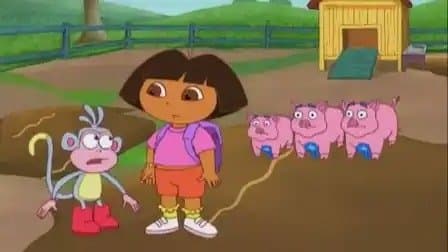 Still from Three Little Piggies